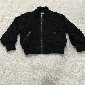 Promesa women’s black teddy full zip jacket size medium
